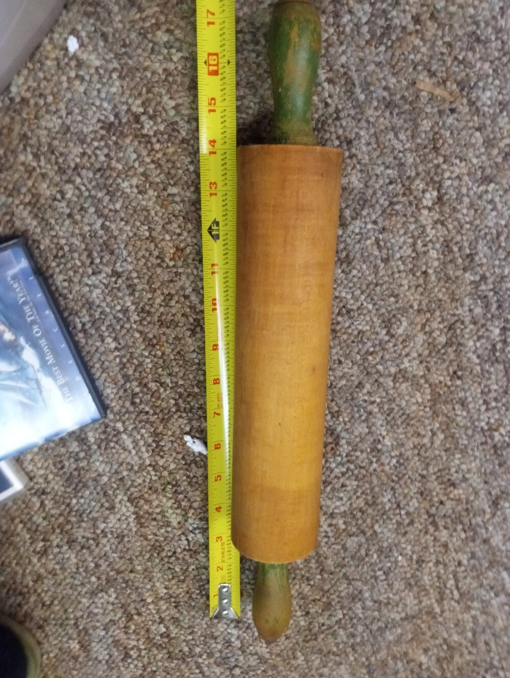 Classic Wooden Rolling Pin in Natural Brown